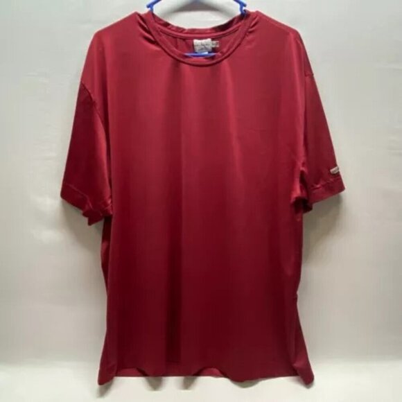 Calvin Klein Jeans Tee Men's XXL Deep Red CK Performance Active Wear T-Shirt - Picture 7 of 7